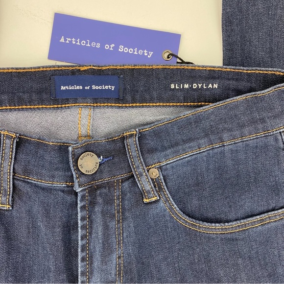 Articles of Society Blue Slim Dylan Denim Jeans - Picture 6 of 7